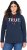 Ulla Popken TRUE Lettering Hoodie Navy Blue - Megztiniai ir džemperiai - 