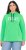Ulla Popken TRUE Lettering Hoodie Mint Green - Megztiniai ir džemperiai - 