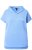 Ulla Popken Quick Drying Short Sleeve Hoodie Light Blue - Megztiniai ir džemperiai - 