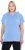 Ulla Popken Quick Drying Short Sleeve Hoodie Light Blue - Megztiniai ir džemperiai - 