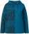 Ulla Popken Split Print LOVE Hoodie Teal - Megztiniai ir džemperiai - 
