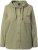 Ulla Popken Mixed Texture Button Down Hoodie Pond Green - Megztiniai ir džemperiai - 