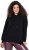Ulla Popken Decorative Lace-Up Hoodie Black - Megztiniai ir džemperiai - 