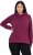 Ulla Popken Relaxed Fit Long Sleeve Hoodie Dark Berry - Megztiniai ir džemperiai - 