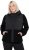 Ulla Popken Mixed Texture Hoodie Black - Megztiniai ir džemperiai - 