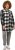 Ulla Popken Mixed Plaid Long Sleeve Button Down Shacket Black - Striukės - 