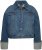 Ulla Popken Wide Cuff Denim Jacket Blue Denim - Striukės - 