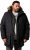 Men Plus Parka With Fur Hood Black - Didelės vyriškos striukės - Didelės vyriškos striukės