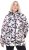 Ulla Popken HYPRAR Water-Repellent Allover Print Jacket Pale Beige - Striukės - 
