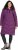 Ulla Popken HYPRAR Longline Water Repellent Jacket Plum - Striukės - 