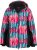 Ulla Popken HYPRAR Graphic Stripe Fully Lined Ski Jacket Teal - Striukės - 