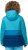 Ulla Popken HYPRAR Colorblock Fully Lined Ski Jacket Bright Turquoise - Striukės - 