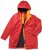Ulla Popken HYPRAR Triple Function Contrast Trim Quilted Lining Jacket Salsa Red - Striukės - 