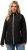 Ulla Popken Hyprar Quilt Mix Jacket Black - Striukės - 