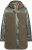 Ulla Popken Mixed Texture Fleece Quilted Jacket Olive - Striukės - 