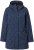 Ulla Popken Raindrop Print Longline Waterproof Jacket Navy - Striukės - 