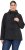 Ulla Popken HYPRAR Toggle Button Microfleece Lined Jacket Black - Striukės - 