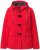 Ulla Popken HYPRAR Toggle Button Microfleece Lined Jacket Salsa Red - Striukės - 