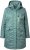 Ulla Popken HYPRAR Drawstring Waist Parka Grey Green - Striukės - 