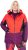 Ulla Popken HYPRAR Performance Colorblock Ski Jacket Coral - Striukės - 