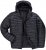 JAY-PI Lightly Quilted Jacket with a Hoodie Black - Didelės vyriškos striukės - Didelės vyriškos striukės