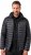 JAY-PI Lightly Quilted Jacket with a Hoodie Black - Didelės vyriškos striukės - Didelės vyriškos striukės