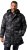 JP1880 Quilted Parka with Camouflage Drawstring Waist Black - Didelės vyriškos striukės - Didelės vyriškos striukės