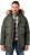 JP1880 Quilted Parka Lightweight and Warm with Faux Fur Hood Dark Green - Didelės vyriškos striukės - Didelės vyriškos striukės