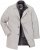 JP1880 Wool Blend Coat with Nylon Insert Grey - Didelės vyriškos striukės - Didelės vyriškos striukės