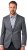 JP1880 Jacket Business Donegal Graphite Grey - Didelės vyriškos striukės - Didelės vyriškos striukės