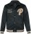 JP1880 Blouson Velour with Chest Embroidery Dark Green - Didelės vyriškos striukės - Didelės vyriškos striukės