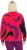 Ulla Popken Abstract Print Zip Fleece Jacket Pink Berry - Striukės - 