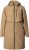 Ulla Popken Hooded with Zippered Pockets and Zippered Side Slits Jacket Mocha - Striukės - 
