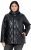 Ulla Popken Faux Leather Quilted Jacket Black - Striukės - 