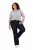 Ulla Popken Marie Fit Bootcut Stretch Jeans Dark Blue Denim - Ulla Popken - Ulla Popken didelių dydžių rūbai
