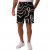 JP1880 Bermuda Shorts Soft Viscose All-over Print Black - Šortai - Šortai - W40-W60