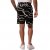 JP1880 Bermuda Shorts Soft Viscose All-over Print Black - Šortai - Šortai - W40-W60