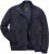 JP1880 Soft Goatskin Suede Leather Jacket Navy - Odinės striukės - Odinės striukės didelių dydžių