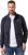 JP1880 Soft Goatskin Suede Leather Jacket Navy - Odinės striukės - Odinės striukės didelių dydžių