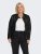 Only Carmakoma Robber Leather Jacket Black - Odinės striukės - 