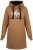 Nora Mikken KADRI WHITE Long Hoodie Camel - Megztiniai ir džemperiai - 