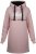 Nora Mikken KADRI WHITE Long Hoodie Pink - DRABUŽIAI MOTERIMS XS-XXL - 