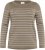 Kaffe Curve Linia Boatneck Pullover Morel Melange with Silver Lurex - Megzti megztiniai - 