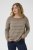 Kaffe Curve Linia Boatneck Pullover Morel Melange with Silver Lurex - Megzti megztiniai - 