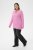 Kaffe Curve Emilia Pullover Pink Power Melange - Megzti megztiniai - 