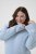 Kaffe Curve Jina Knit Pullover Powder Blue Melange - Megzti megztiniai - 