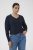 Kaffe Curve Lizzy Long Sleeve Pullover Midnight Marine - Megzti megztiniai - 