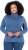Ulla Popken Basic Long Sleeve Slim Fit Turtleneck Ink Blue - Megztiniai ir džemperiai - 