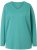 Ulla Popken Back To Basics V-Neck Relaxed Fit Cotton Tee Green - Marškinėliai - 