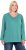 Ulla Popken Back To Basics V-Neck Relaxed Fit Cotton Tee Green - Marškinėliai - 